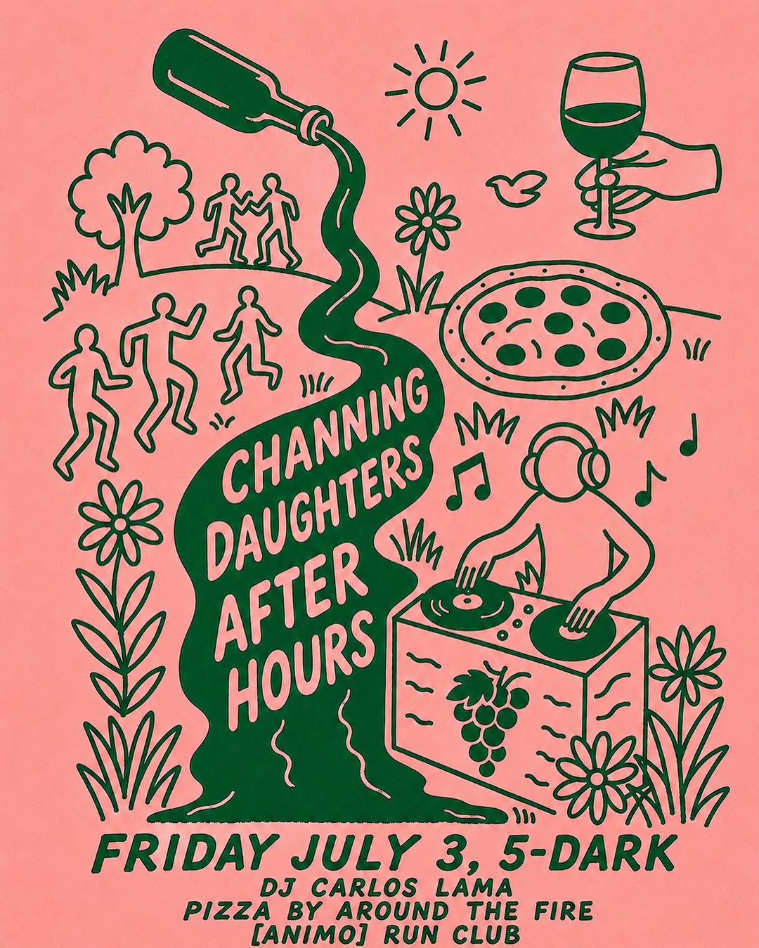 Illustrated After Hours event poster